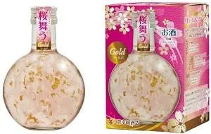 Sakura-Mau Gold Peach flavor Liqueur 300ml Alc.9% with Gift Box